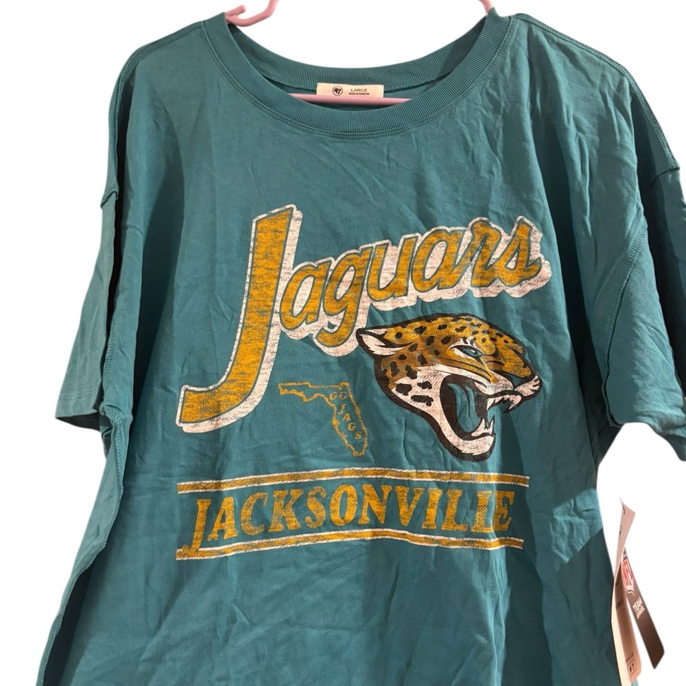 ’47 Brand Jacksonville Jaguars Graphic Tee NWT Size L Women’s